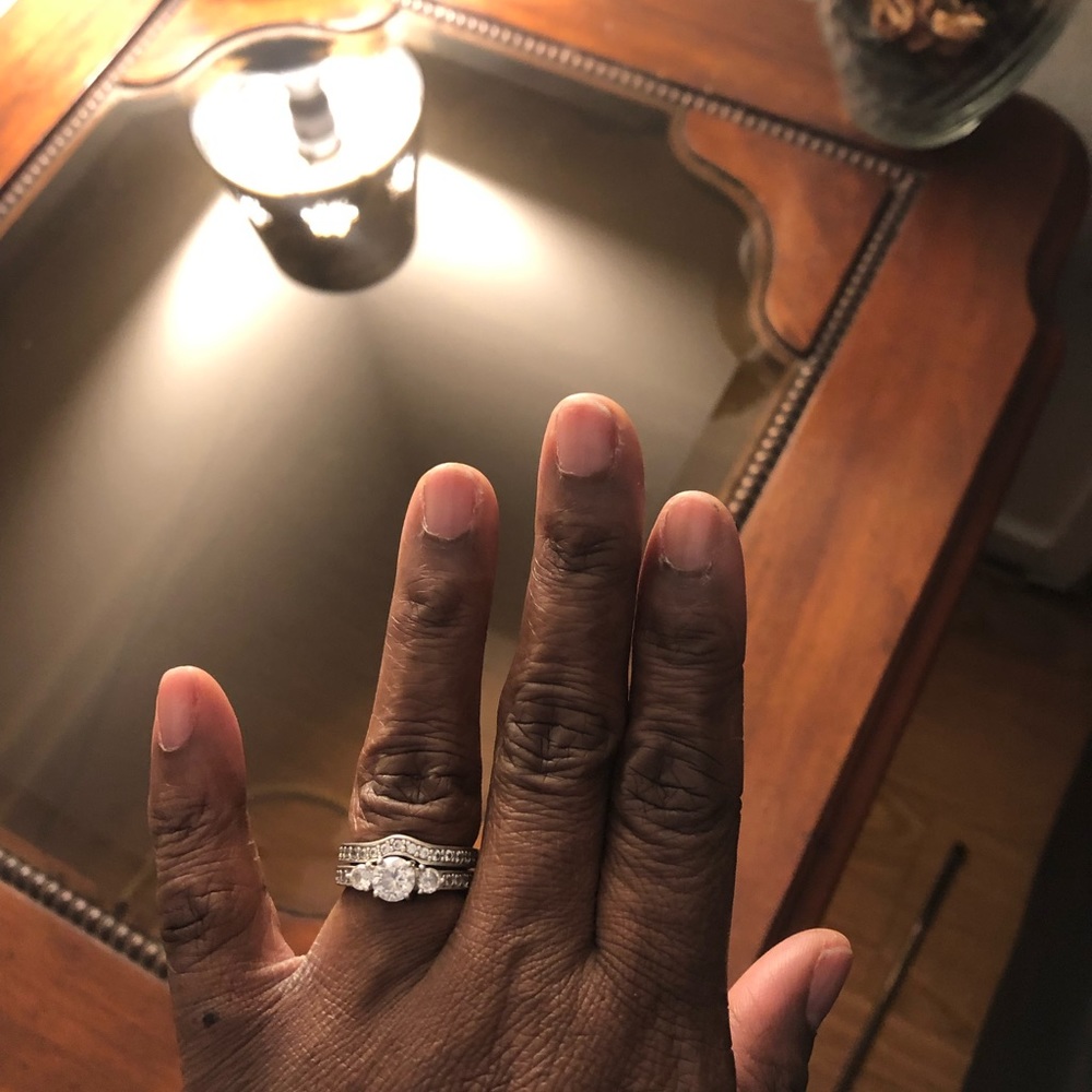 Sterling Silver wedding set